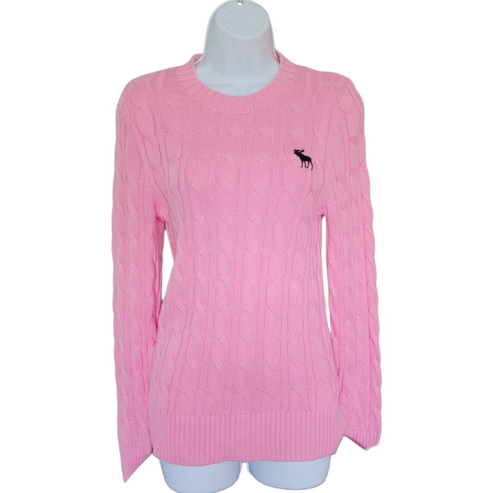 EUC Vintage Abercrombie and Fitch, Pink muscle sweater, size small